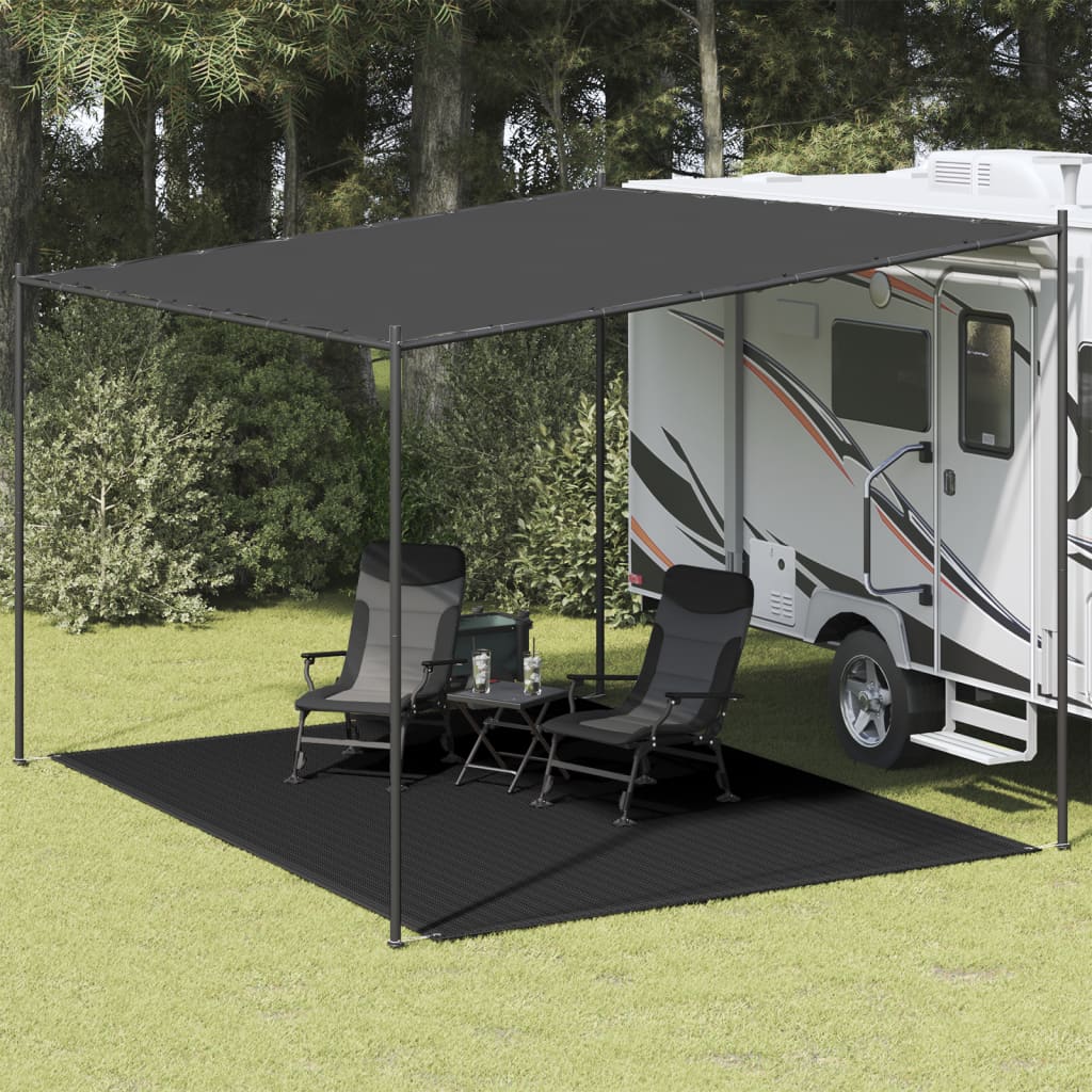 Tapete de campismo para tenda 300x400 cm preto