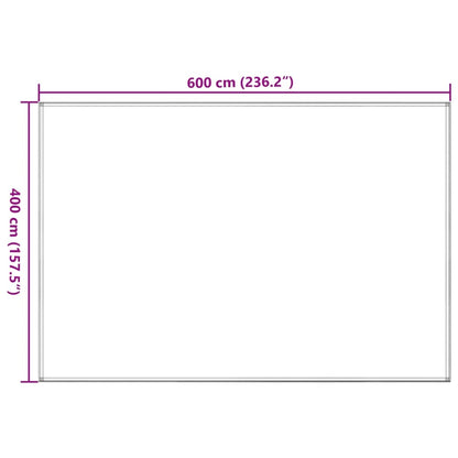 Tapete de campismo para tenda 400x600 cm PEAD antracite/branco