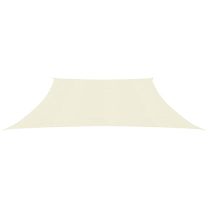 Para-sol estilo vela 160 g/m² 3/4x2 m PEAD cor creme