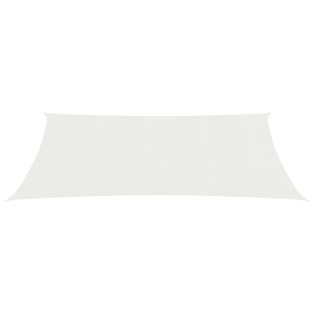 Para-sol estilo vela 160 g/m² 2,5x4 m PEAD branco