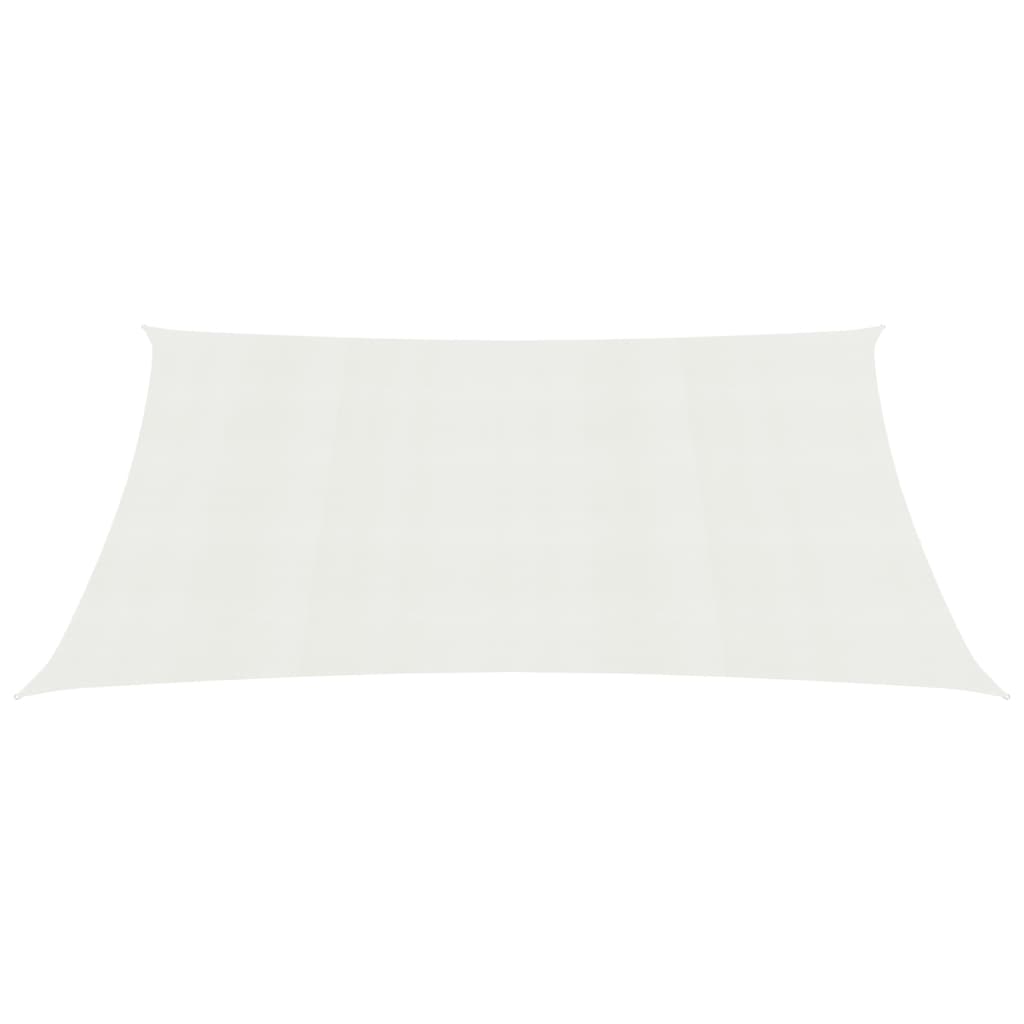 Para-sol estilo vela 160 g/m² 3x5 m PEAD branco