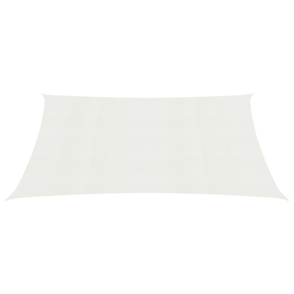 Para-sol estilo vela 160 g/m² 3,5x4,5 m PEAD branco