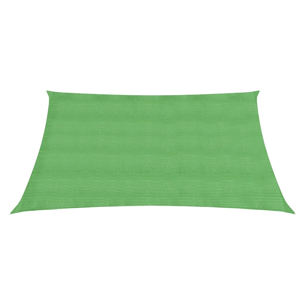 Para-sol estilo vela 160 g/m² 2x2 m PEAD verde-claro