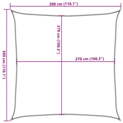 Para-sol estilo vela 160 g/m² 3x3 m PEAD verde-claro