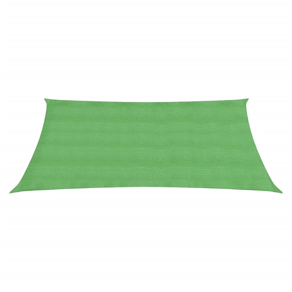 Para-sol estilo vela 160 g/m² 2x3 m PEAD verde-claro