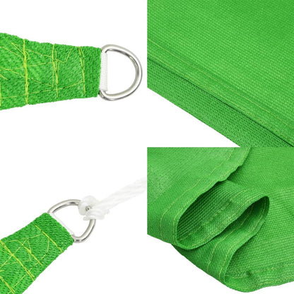 Para-sol estilo vela 160 g/m² 3x5 m PEAD verde-claro