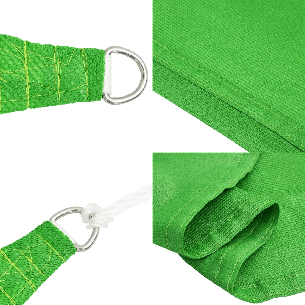 Para-sol estilo vela 160 g/m² 3x6 m PEAD verde-claro