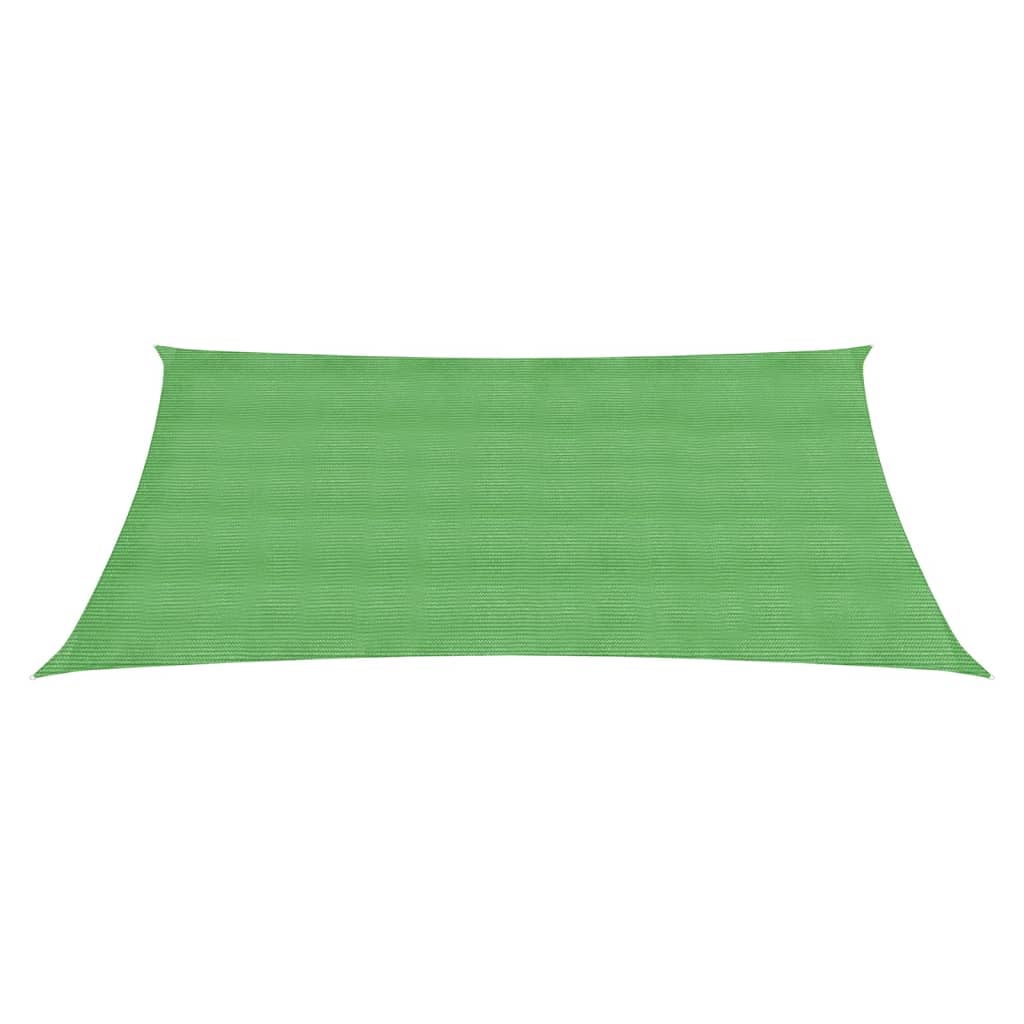 Para-sol estilo vela 160 g/m² 5x6 m PEAD verde-claro