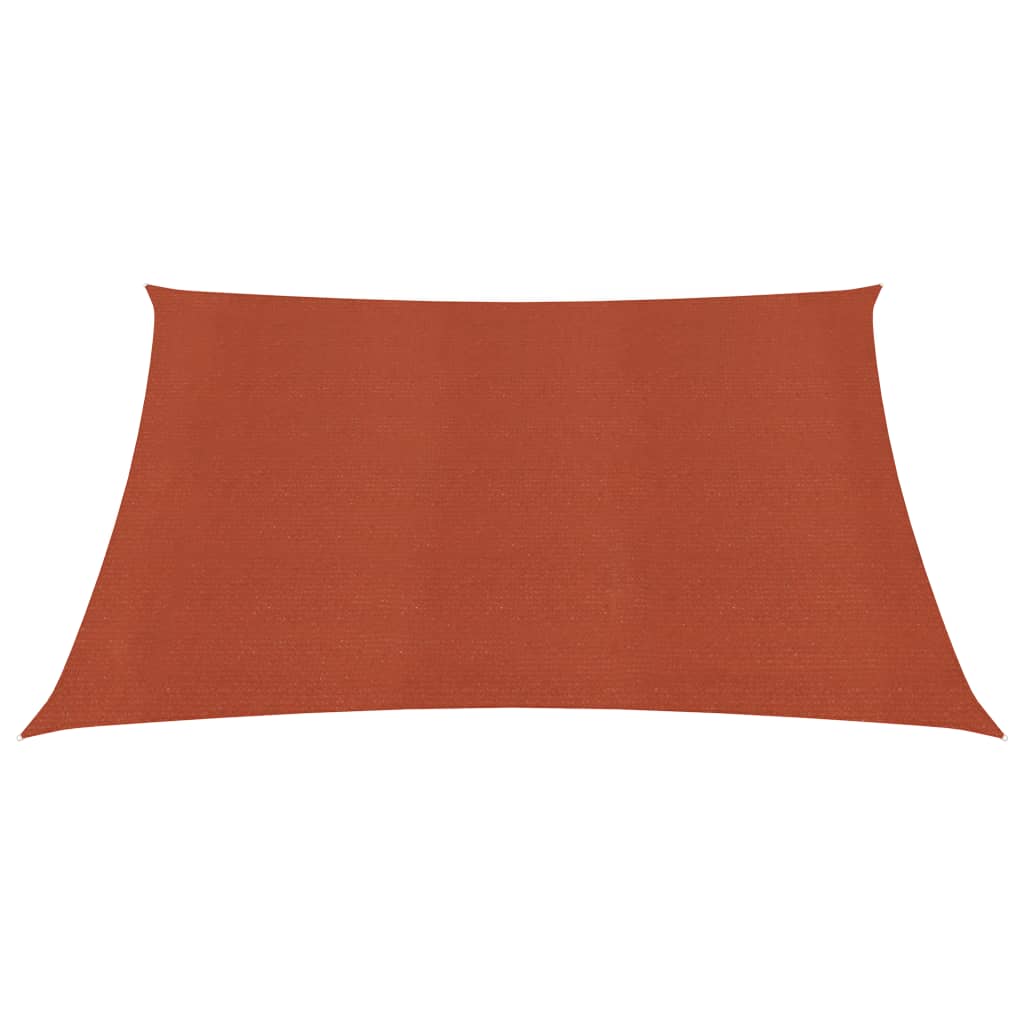 Para-sol estilo vela 160 g/m² 2x2,5 m PEAD terracota