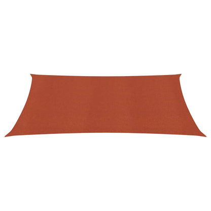 Para-sol estilo vela 160 g/m² 2,5x4 m PEAD terracota