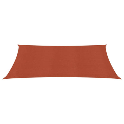 Para-sol estilo vela 160 g/m² 2,5x5 m PEAD terracota