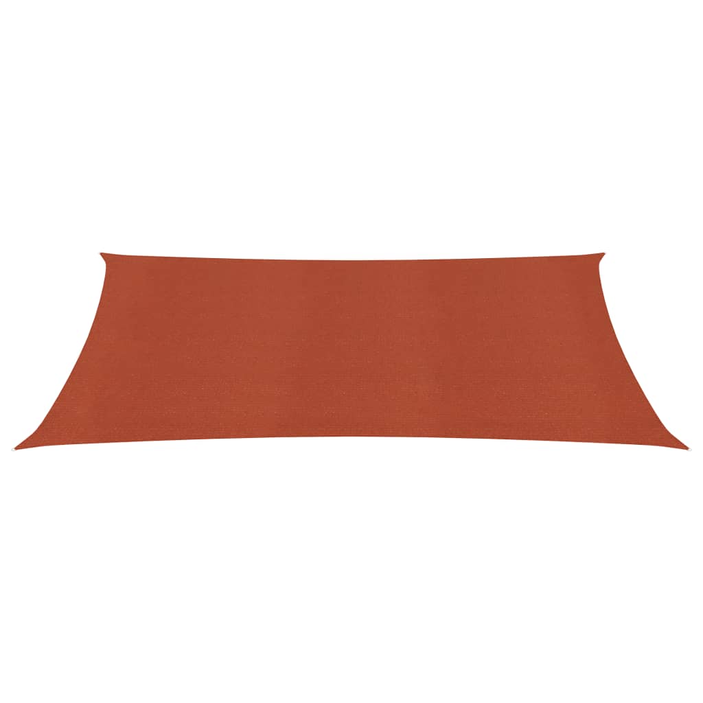 Para-sol estilo vela 160 g/m² 5x6 m PEAD terracota