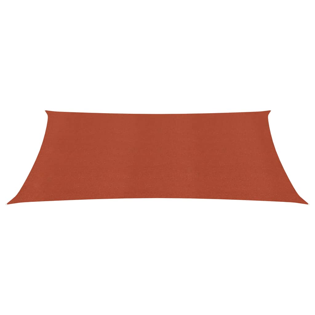 Para-sol estilo vela 160 g/m² 5x7 m PEAD terracota