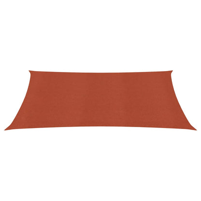 Para-sol estilo vela 160 g/m² 5x7 m PEAD terracota