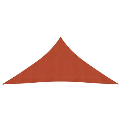 Para-sol estilo vela 160 g/m² 4x4x4 m PEAD terracota