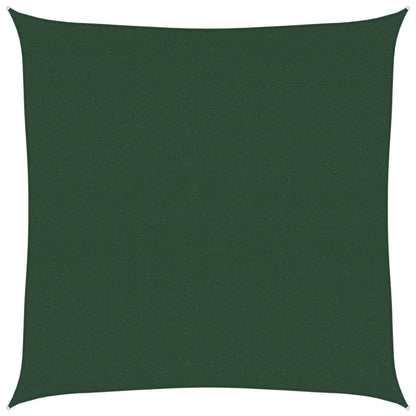 Para-sol estilo vela 160 g/m² 4x4 m PEAD verde-escuro