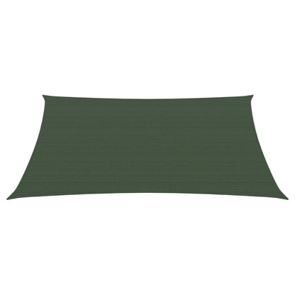 Para-sol estilo vela 160 g/m² 2x3 m PEAD verde-escuro