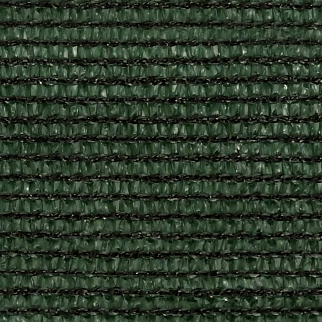 Para-sol estilo vela 160 g/m² 2x4,5 m PEAD verde-escuro