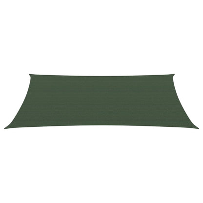 Para-sol estilo vela 160 g/m² 3x6 m PEAD verde-escuro