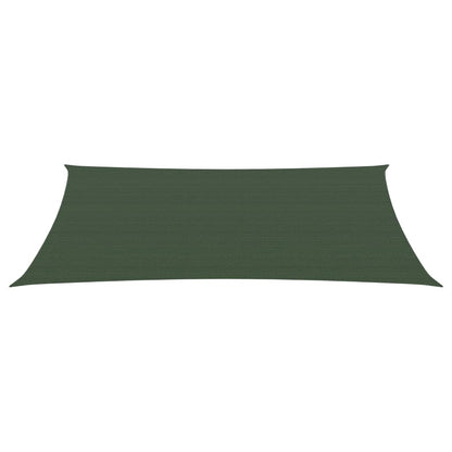 Para-sol estilo vela 160 g/m² 5x7 m PEAD verde-escuro