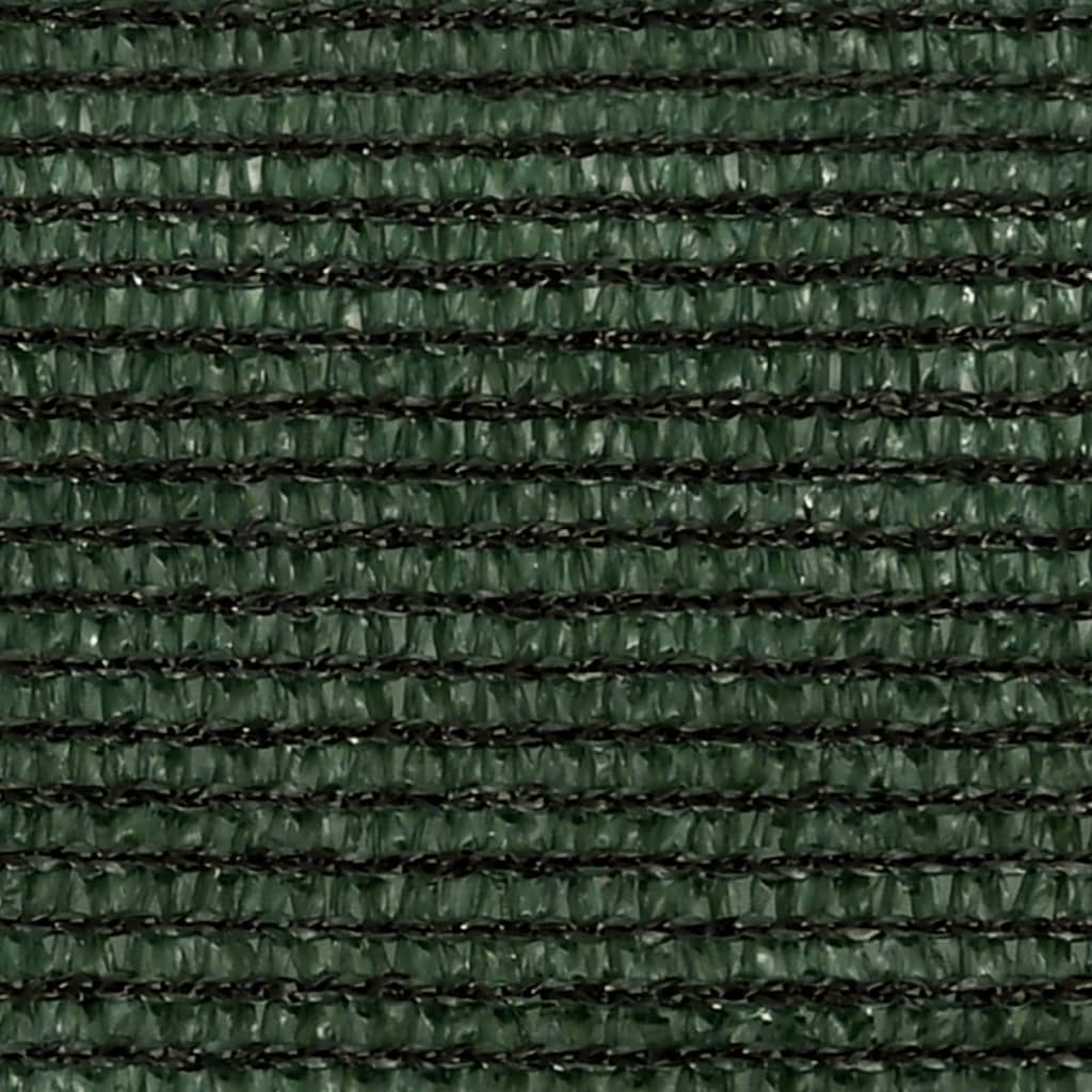 Para-sol estilo vela 160 g/m² 5x6x6 m PEAD verde-escuro