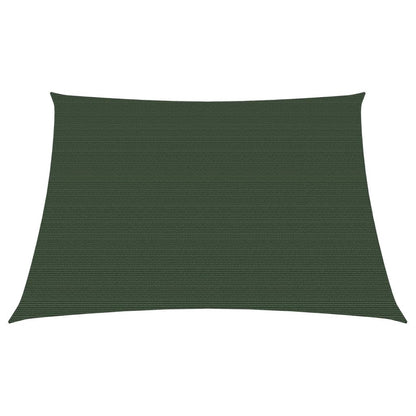 Para-sol estilo vela 160 g/m² 3/4x3 m PEAD verde-escuro