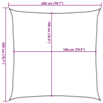 Para-sol estilo vela 160 g/m² 2x2 m PEAD azul