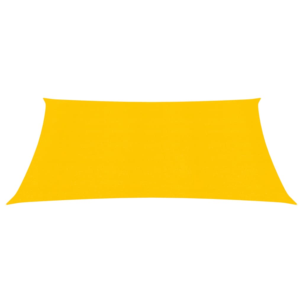 Para-sol estilo vela 160 g/m² 2x2 m PEAD amarelo