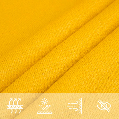 Para-sol estilo vela 160 g/m² 2,5x2,5 m PEAD amarelo