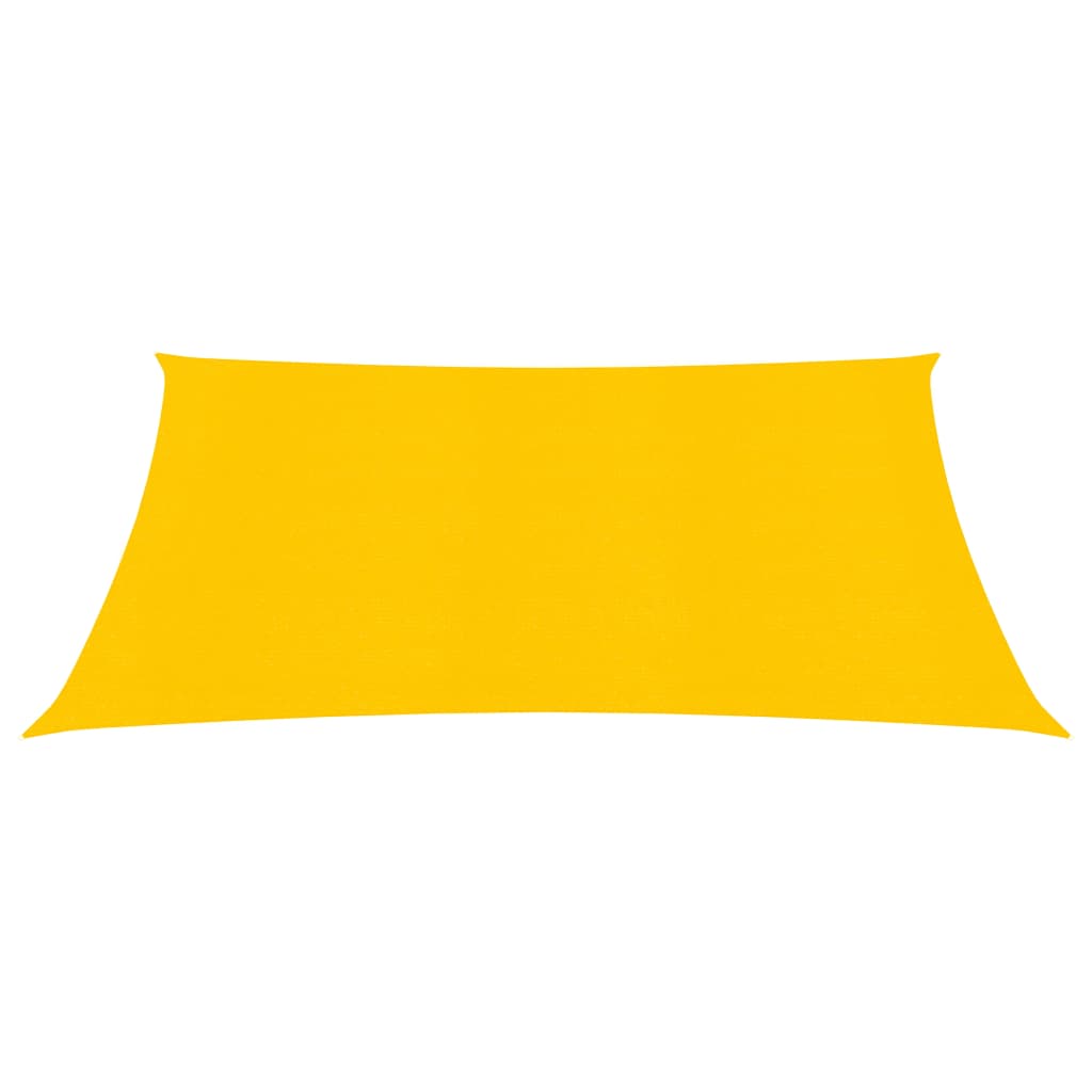 Para-sol estilo vela 160 g/m² 3x3 m PEAD amarelo