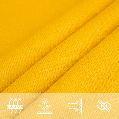 Para-sol estilo vela 160 g/m² 2,5x4,5 m PEAD amarelo