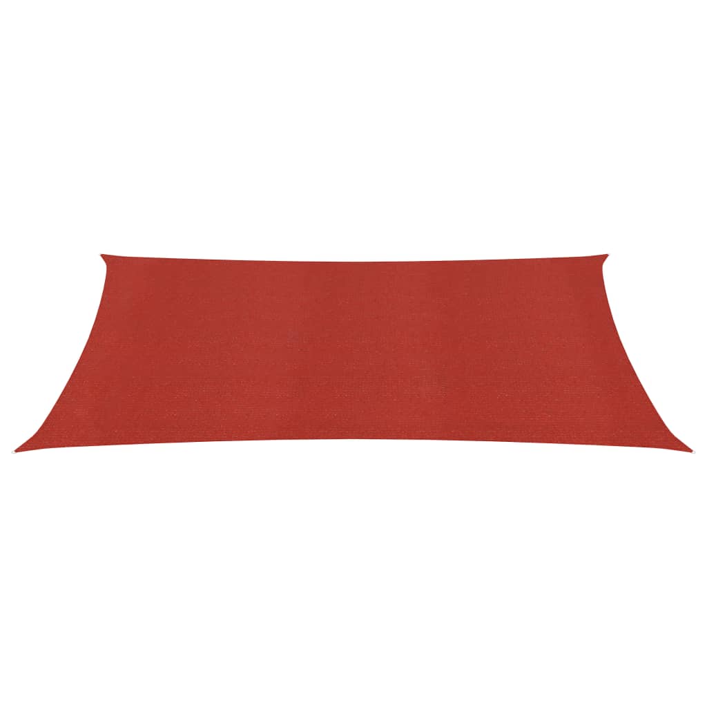 Para-sol estilo vela 160 g/m² 2x3,5 m PEAD vermelho