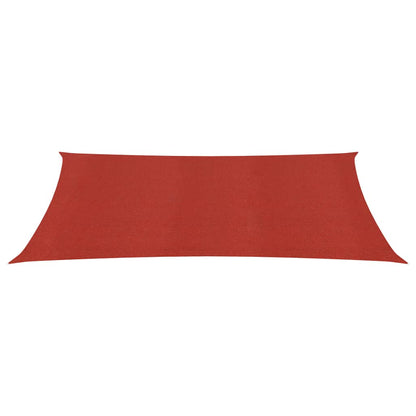 Para-sol estilo vela 160 g/m² 2x4 m PEAD vermelho