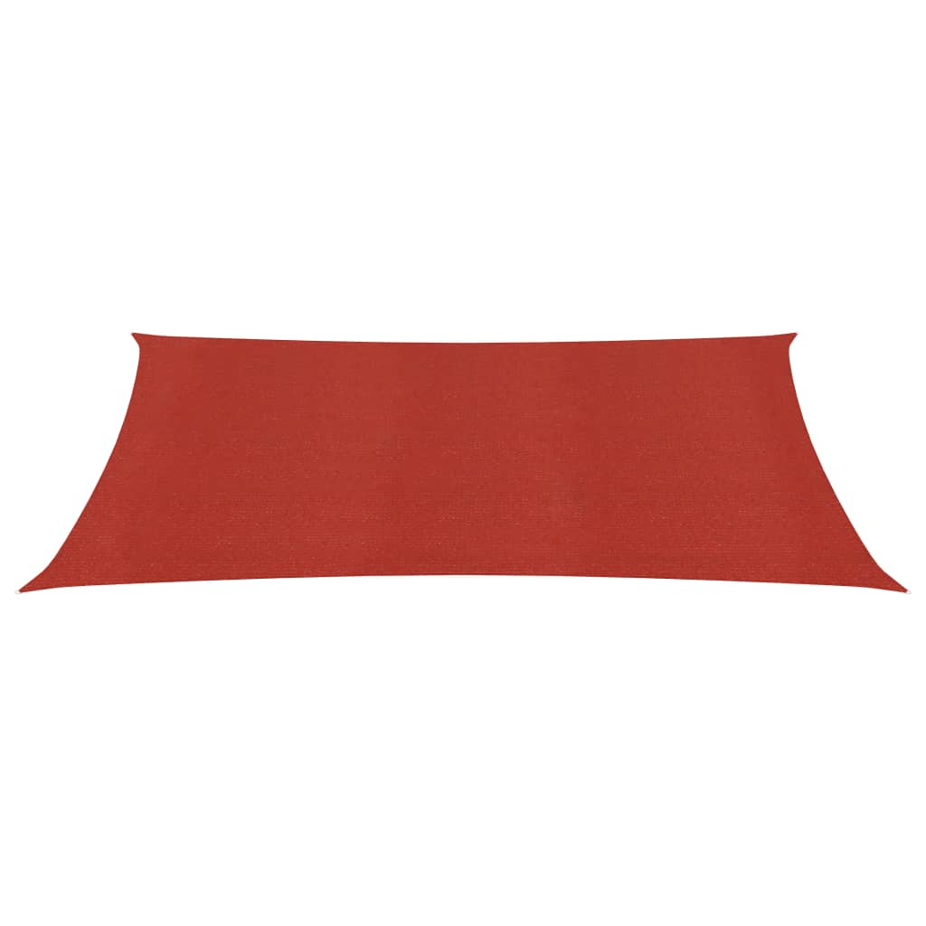 Para-sol estilo vela 160 g/m² 2x4,5 m PEAD vermelho