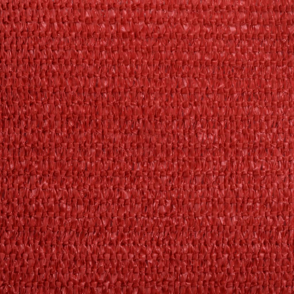 Para-sol estilo vela 160 g/m² 2x5 m PEAD vermelho