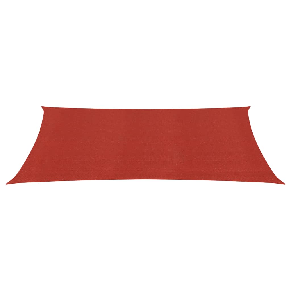 Para-sol estilo vela 160 g/m² 3x6 m PEAD vermelho