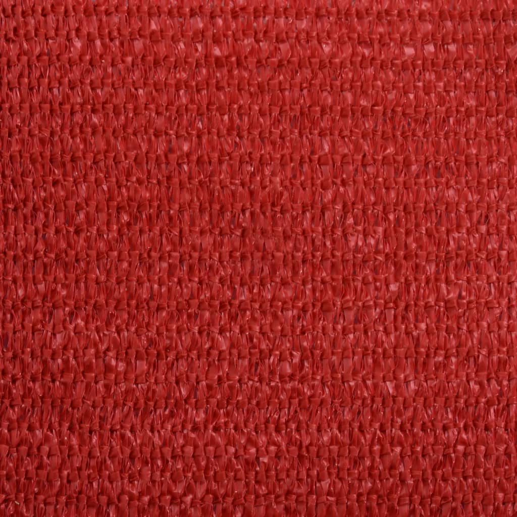 Para-sol estilo vela 160 g/m² 3x6 m PEAD vermelho