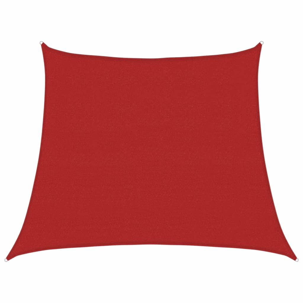 Para-sol estilo vela 160 g/m² 3/4x3 m PEAD vermelho