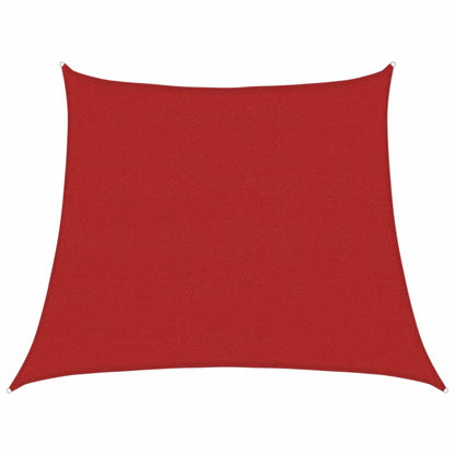 Para-sol estilo vela 160 g/m² 3/4x3 m PEAD vermelho