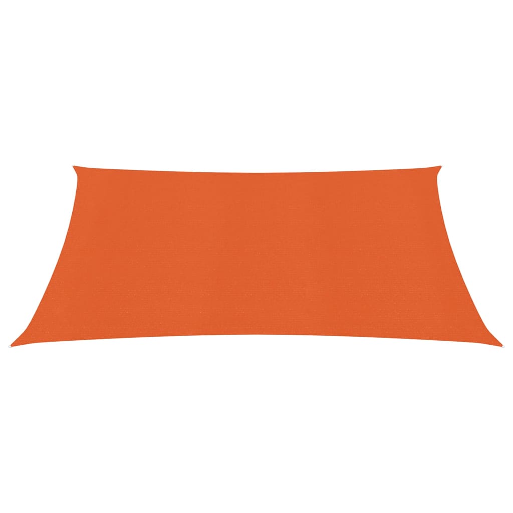 Para-sol estilo vela 160 g/m² 2x2,5 m PEAD laranja