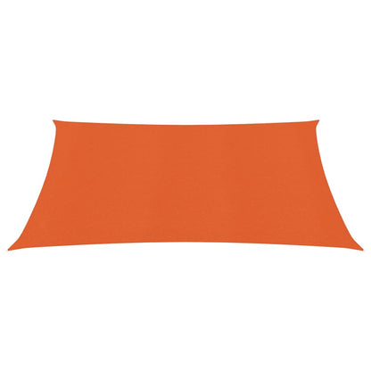 Para-sol estilo vela 160 g/m² 2x2,5 m PEAD laranja