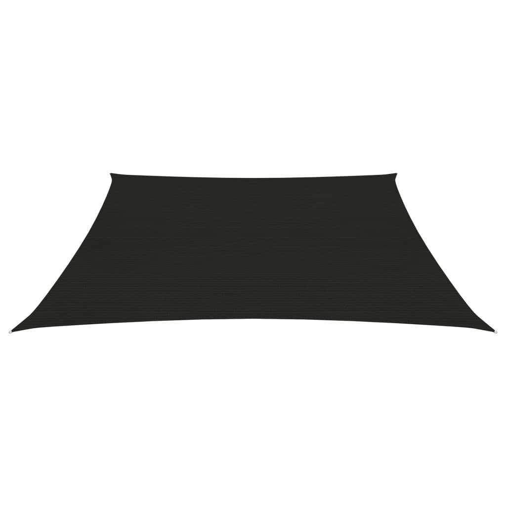 Para-sol estilo vela 160 g/m² 4x4 m PEAD preto