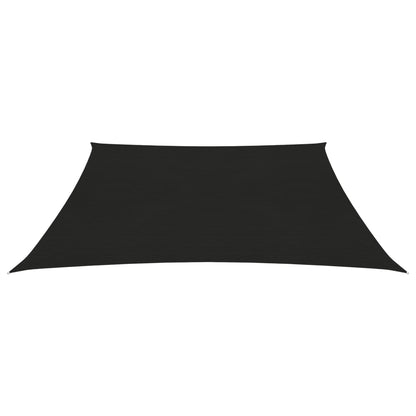 Para-sol estilo vela 160 g/m² 6x6 m PEAD preto