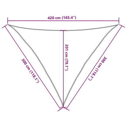 Para-sol estilo vela 160 g/m² 3x3x4,2 m PEAD preto