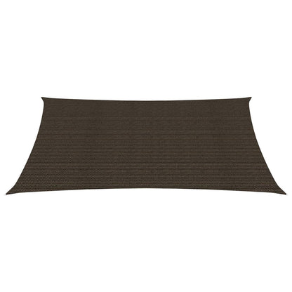 Para-sol estilo vela 160 g/m² 6x7 m PEAD preto