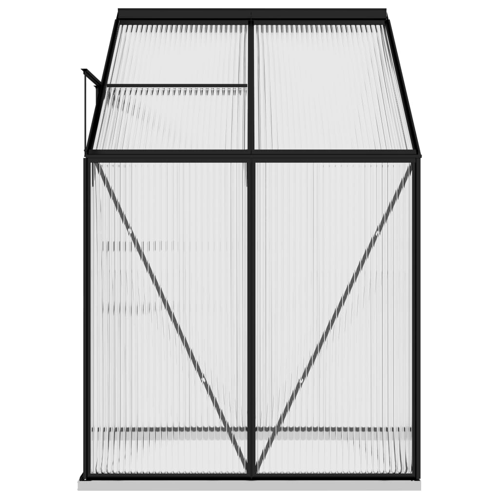 Estufa 2,7 m² alumínio antracite