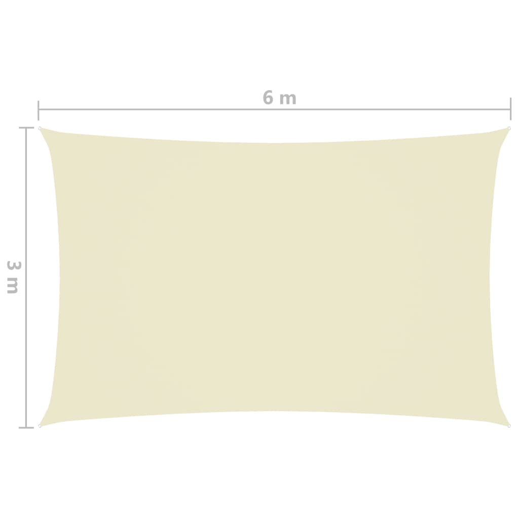 Guarda-Sol tecido Oxford retangular 3x6 m creme