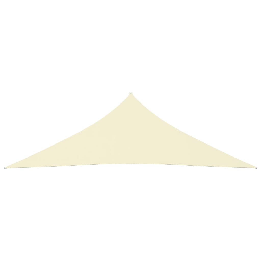 Para-sol estilo vela tecido oxford triangular 3x3x4,24 m creme