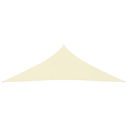 Para-sol estilo vela tecido oxford triangular 3x3x4,24 m creme