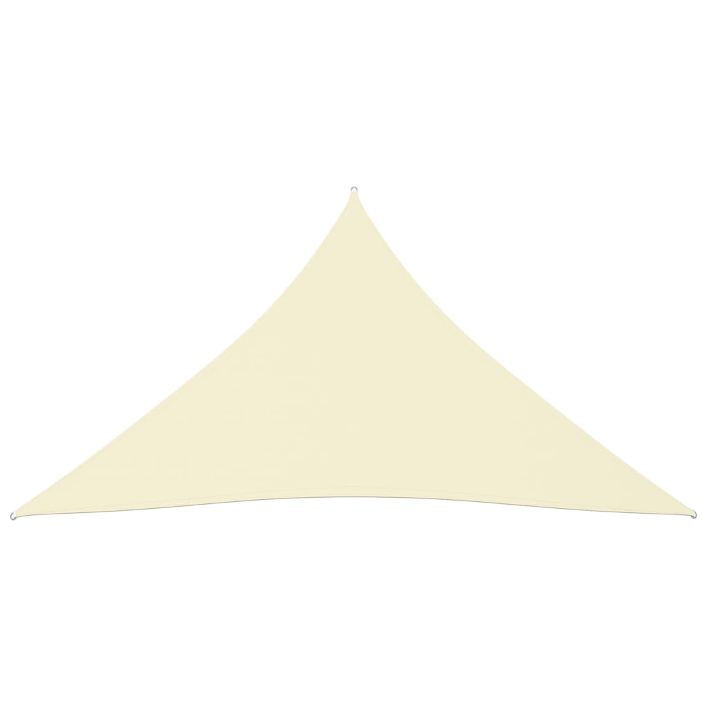 Para-sol estilo vela tecido oxford triangular 3x4x4 m creme